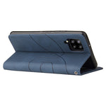For Samsung Galaxy A42 5G Leather Case Wallet Stand Color Splicing Phone Cover