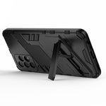 Kraftigt, Stødabsorberende Hybrid Cover i Hård PC og Blød TPU med Foldbar Støttefod til Samsung Galaxy A32 4G (EU Version)