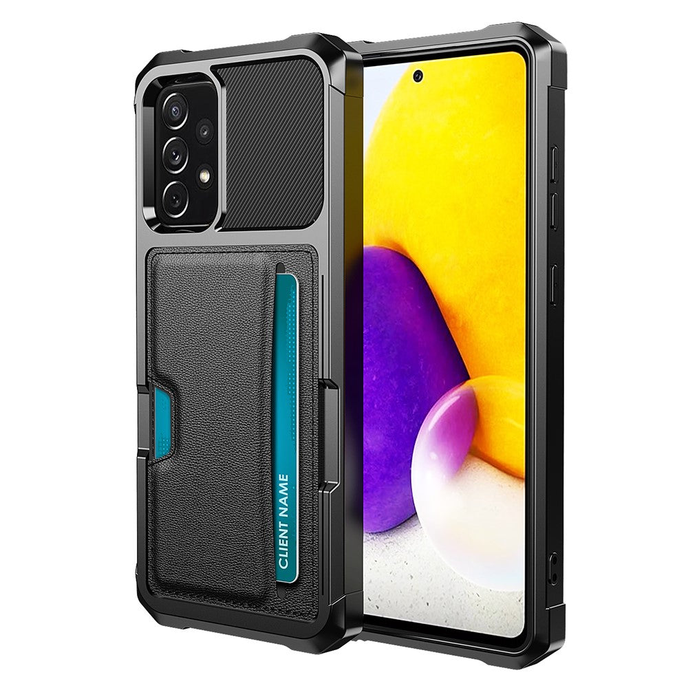 ZM02 PU Leather Coated PC + TPU All Round Shockproof Phone Back Case for Samsung Galaxy A52 4G/5G / A52s 5G