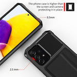 ZM02 PU Leather Coated PC + TPU All Round Shockproof Phone Back Case for Samsung Galaxy A52 4G/5G / A52s 5G