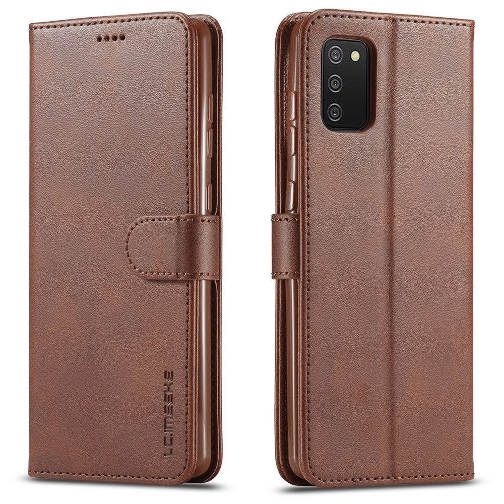 LC.IMEEKE Pungdesign Læder Telefonstativ Etui Beskyttelse til Samsung Galaxy A03s (166.5mm)