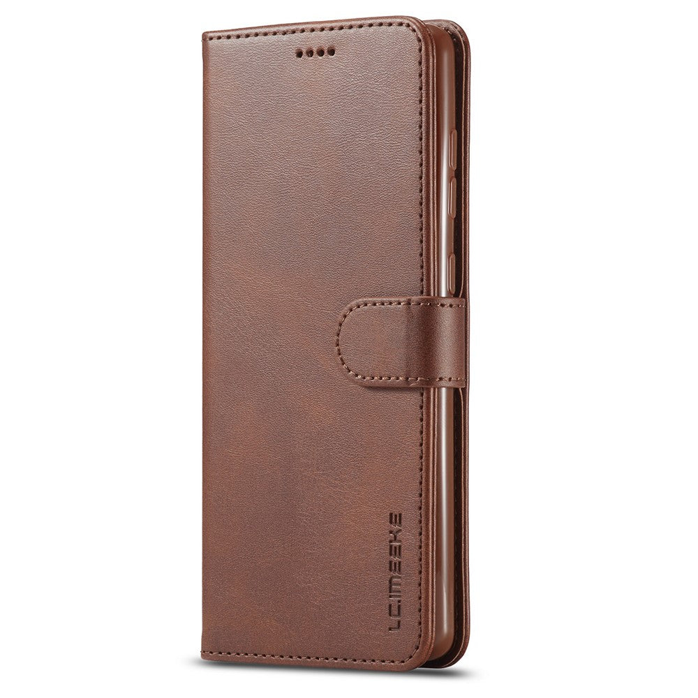 LC.IMEEKE Pungdesign Læder Telefonstativ Etui Beskyttelse til Samsung Galaxy A03s (166.5mm)