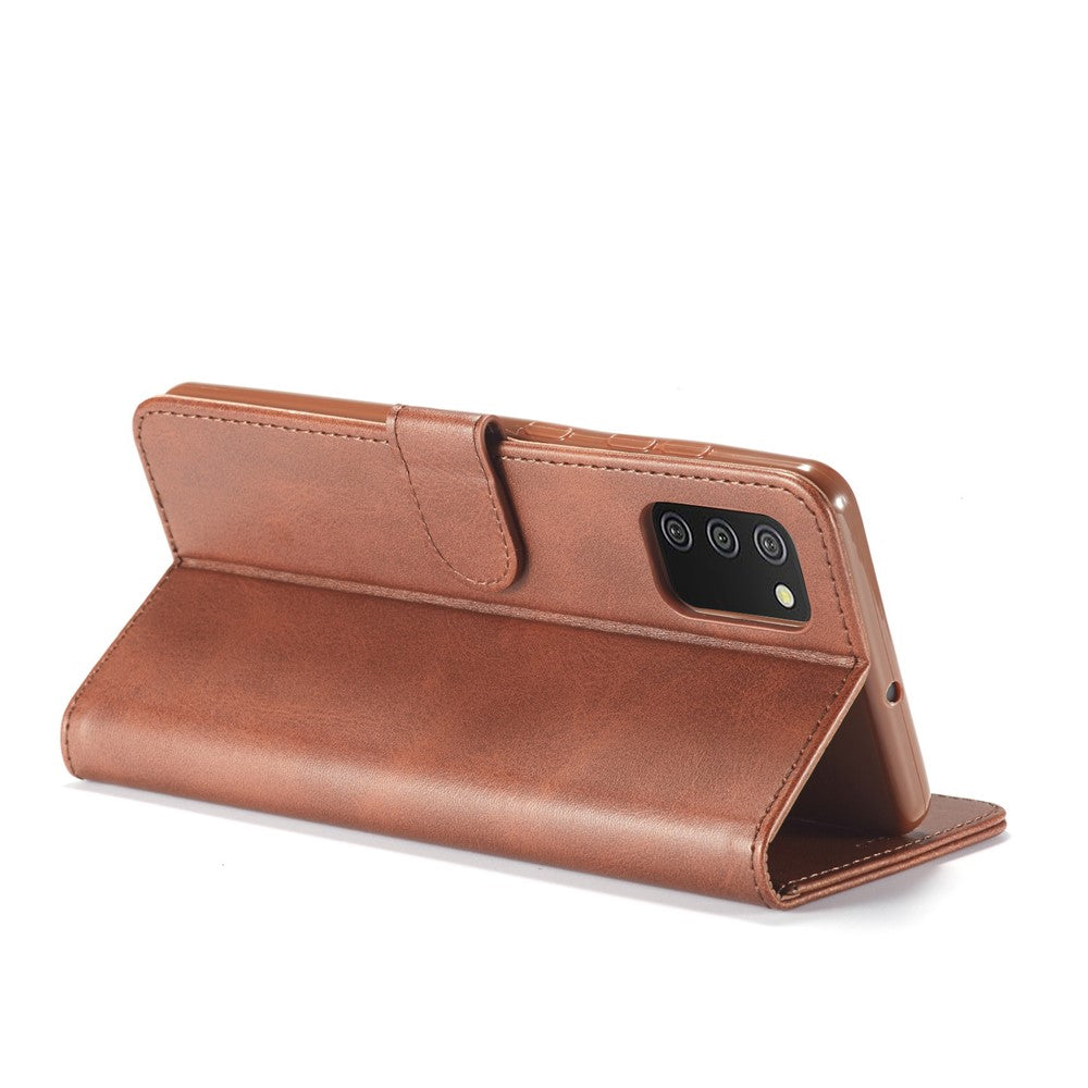 LC.IMEEKE Pungdesign Læder Telefonstativ Etui Beskyttelse til Samsung Galaxy A03s (166.5mm)