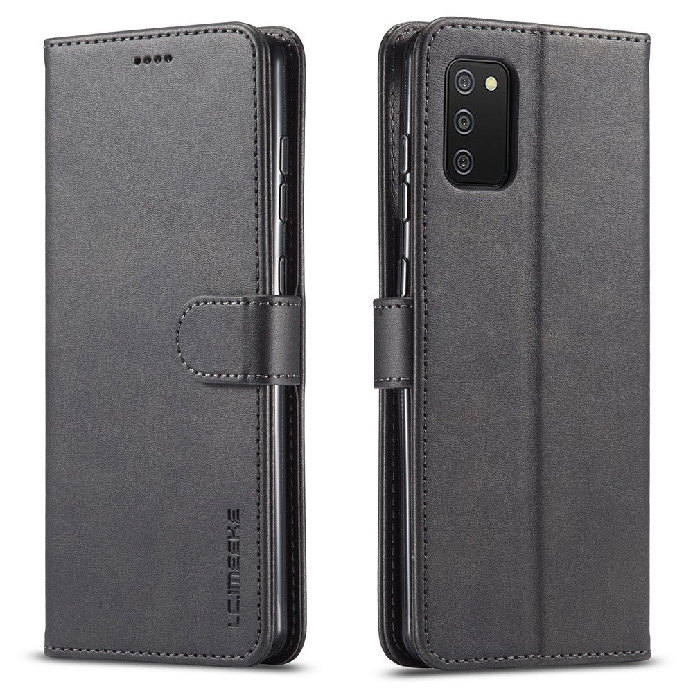 LC.IMEEKE Pungdesign Læder Telefonstativ Etui Beskyttelse til Samsung Galaxy A03s (166.5mm)