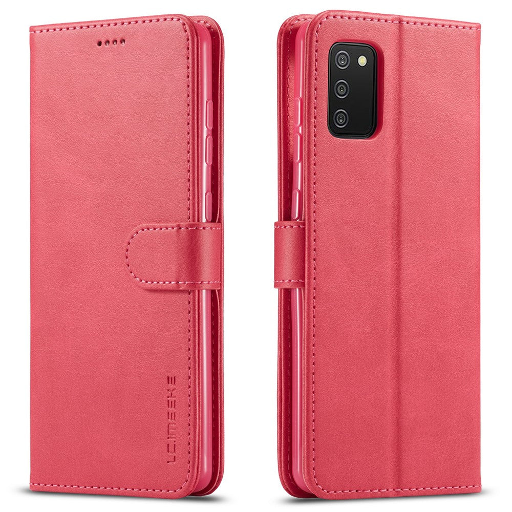 LC.IMEEKE Pungdesign Læder Telefonstativ Etui Beskyttelse til Samsung Galaxy A03s (166.5mm)