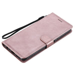 Til Samsung Galaxy A22 5G (EU Version) Etui Ensfarvet Læder Mobilcover Pung Stander med Rem