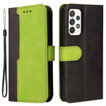 Dual-color Splicing Design Business Style Phone Stand Case for Samsung Galaxy A52 4G/5G / A52s 5G