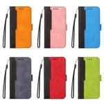 Dual-color Splicing Design Business Style Phone Stand Case for Samsung Galaxy A52 4G/5G / A52s 5G