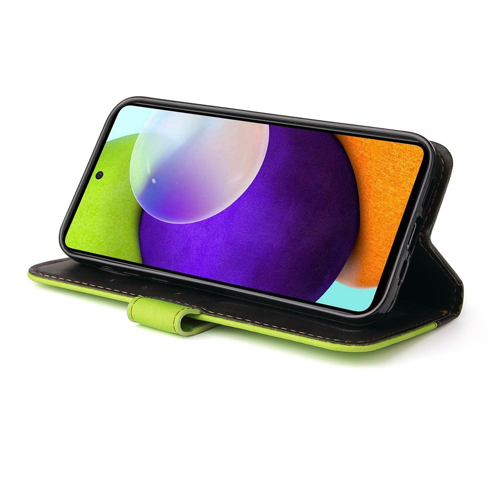 Dual-color Splicing Design Business Style Phone Stand Case for Samsung Galaxy A52 4G/5G / A52s 5G
