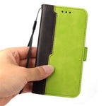Dual-color Splicing Design Business Style Phone Stand Case for Samsung Galaxy A52 4G/5G / A52s 5G