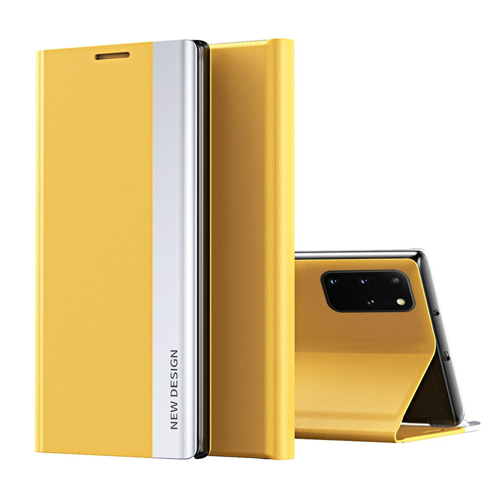 Magnetic Auto-absorbed Stand Leather Phone Case for Samsung Galaxy S20 Plus