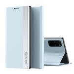Magnetic Auto-absorbed Stand Leather Phone Case for Samsung Galaxy S20 Plus