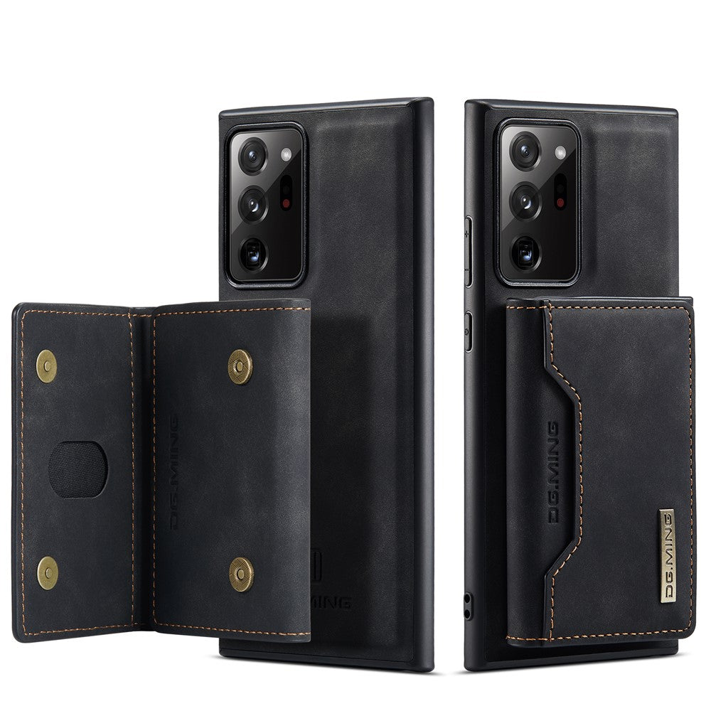 DG.MING M2-serien magnetisk trefoldet pung-stativ lædercover til Samsung Galaxy Note20 Ultra/Note20 Ultra 5G
