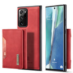 DG.MING M2-serien magnetisk trefoldet pung-stativ lædercover til Samsung Galaxy Note20 Ultra/Note20 Ultra 5G