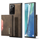 DG.MING M2-serien magnetisk trefoldet pung-stativ lædercover til Samsung Galaxy Note20 Ultra/Note20 Ultra 5G