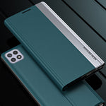Automatisk absorberende telefonetui af læder til Samsung Galaxy A22 5G (EU-version)
