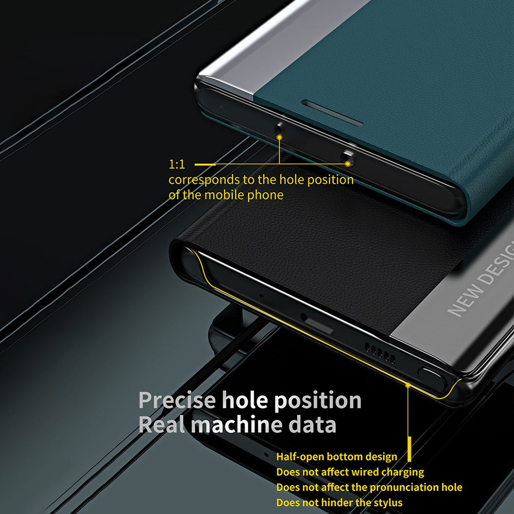 Shockproof Full Protection Leather Phone Case Cover with Stand for Samsung Galaxy S21+ 5G