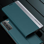 Shockproof Full Protection Leather Phone Case Cover with Stand for Samsung Galaxy S21+ 5G