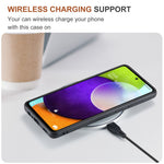 DG.MING M1 Series Anti-fall Kickstand Design Phone Case with Detachable Magnetic Wallet for Samsung Galaxy A52 4G/5G / A52s 5G