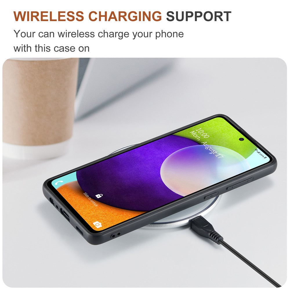 DG.MING M1 Series Anti-fall Kickstand Design Phone Case with Detachable Magnetic Wallet for Samsung Galaxy A52 4G/5G / A52s 5G