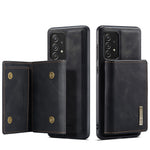 DG.MING M1 Series Anti-fall Kickstand Design Phone Case with Detachable Magnetic Wallet for Samsung Galaxy A52 4G/5G / A52s 5G