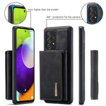 DG.MING M1 Series Anti-fall Kickstand Design Phone Case with Detachable Magnetic Wallet for Samsung Galaxy A52 4G/5G / A52s 5G
