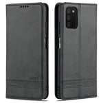 AZNS Shockproof Wallet Design PU Leather Folio Flip Phone Case Cover for Samsung Galaxy A03s (166.5mm)