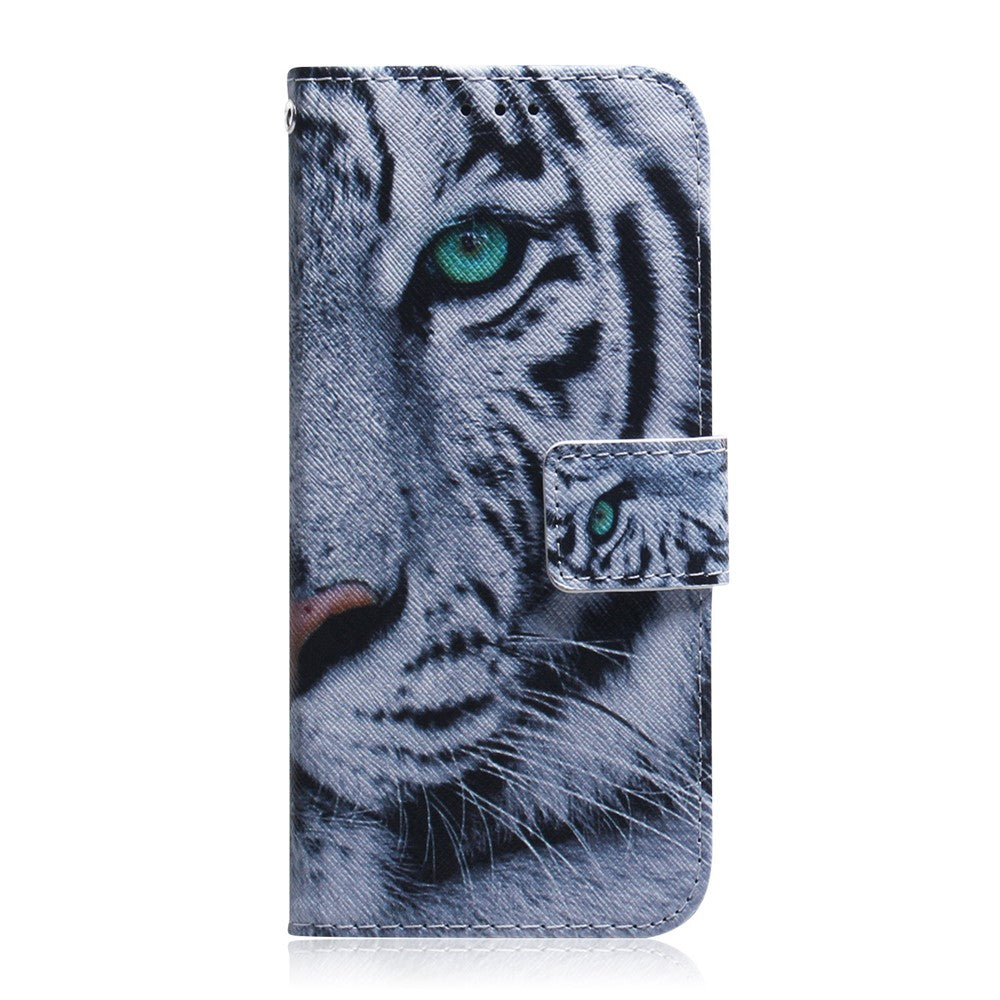 Pattern Printing PU Leather Wallet Stand Feature Flip Folio Cover for Samsung Galaxy A03s (166.5mm)