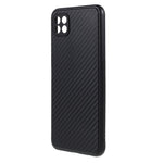 Bagcover i kulfiber-tekstur TPU til Samsung Galaxy A22 5G (EU-version)