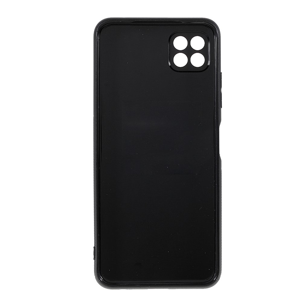 Bagcover i kulfiber-tekstur TPU til Samsung Galaxy A22 5G (EU-version)