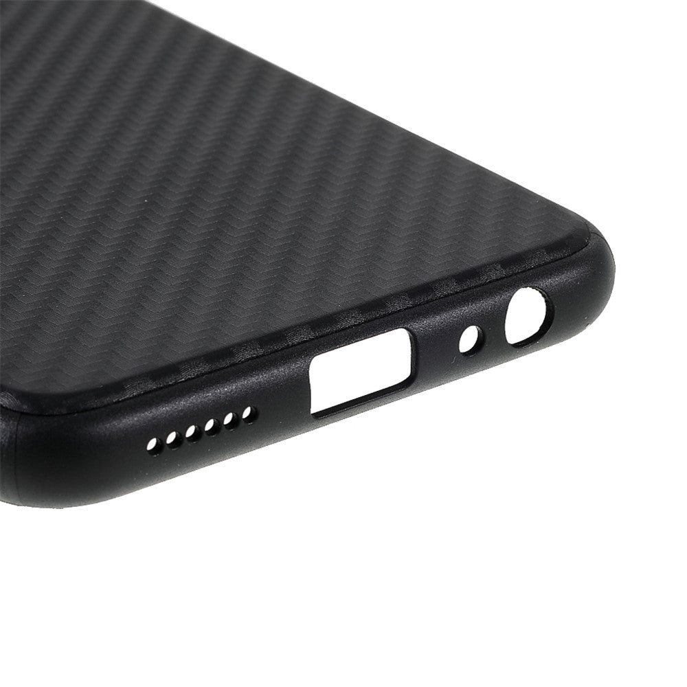 Bagcover i kulfiber-tekstur TPU til Samsung Galaxy A22 5G (EU-version)