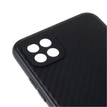 Bagcover i kulfiber-tekstur TPU til Samsung Galaxy A22 5G (EU-version)