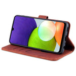 AZNS Wallet Stand Læder telefonetui til Samsung Galaxy A22 4G (EU-version)