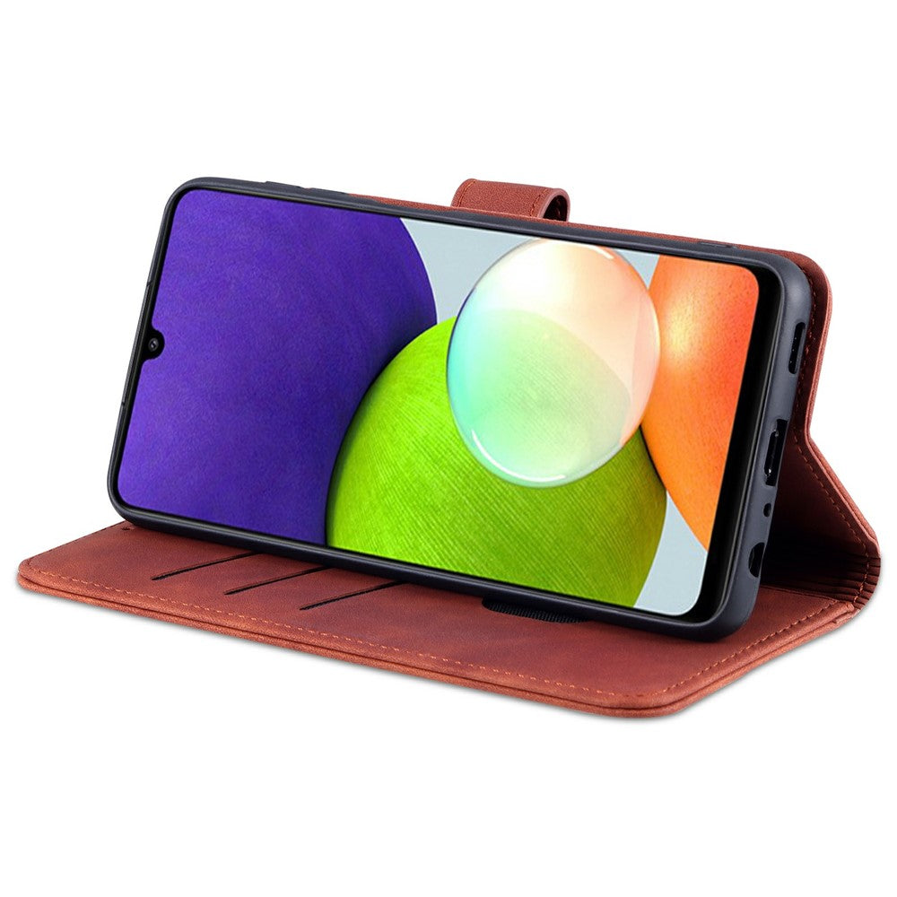AZNS Wallet Stand Læder telefonetui til Samsung Galaxy A22 4G (EU-version)