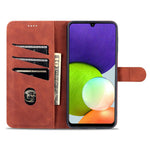 AZNS Wallet Stand Læder telefonetui til Samsung Galaxy A22 4G (EU-version)