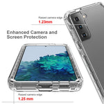 Avtagbart 2-i-1 Transparent Gradient Color Clear TPU + PC Skal för Samsung Galaxy S21 5G/4G