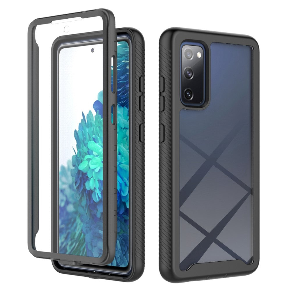 Full Coverage Hybrid Protective Case with Ultra Clear PET Screen Protector for Samsung Galaxy S20 FE 2022/S20 FE 4G/S20 FE 5G/S20 Lite