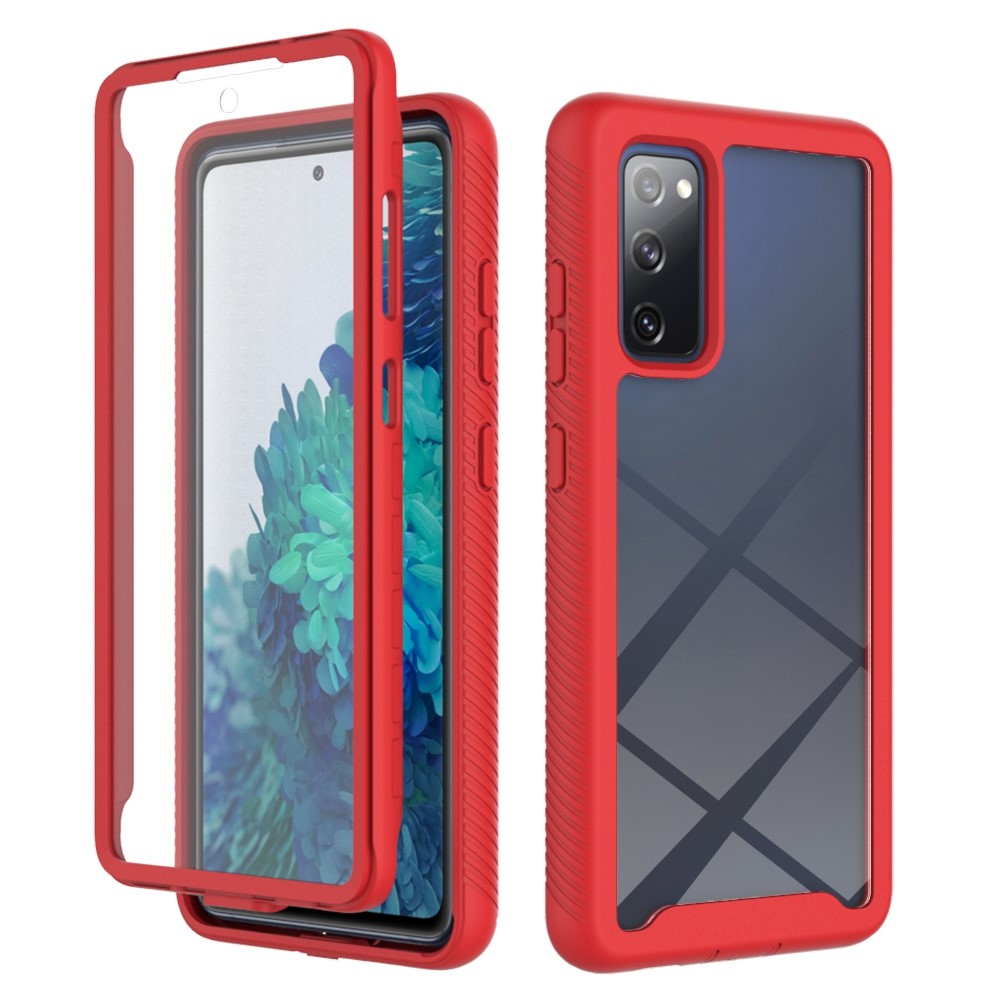 Full Coverage Hybrid Protective Case with Ultra Clear PET Screen Protector for Samsung Galaxy S20 FE 2022/S20 FE 4G/S20 FE 5G/S20 Lite