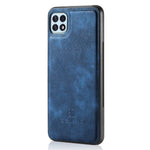 DG.MING Split Leather Wallet Design Detachable 2-in-1 Phone Case Shell for Samsung Galaxy A22 5G (EU Version)