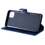 Drop-resistant Stand Design Leather Wallet Mobile Phone Cover Case for Samsung Galaxy A22 5G (EU Version)