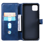 Drop-resistant Stand Design Leather Wallet Mobile Phone Cover Case for Samsung Galaxy A22 5G (EU Version)