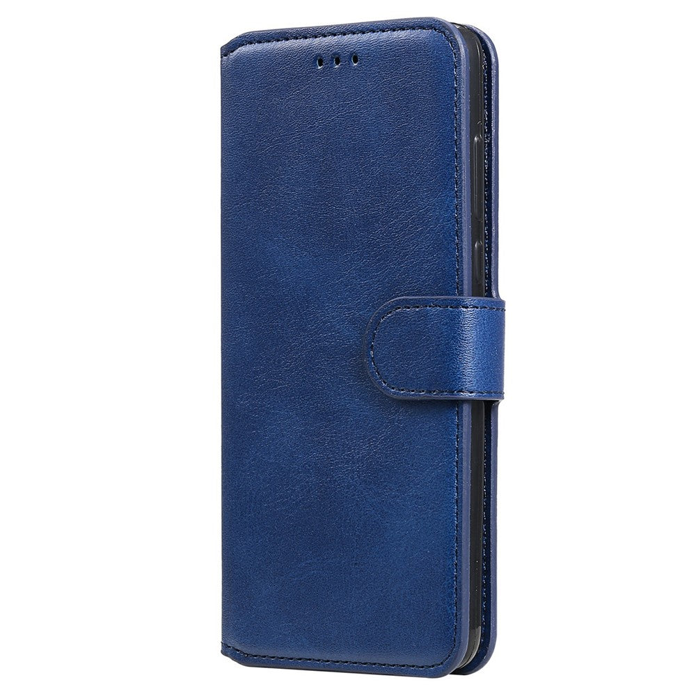 Drop-resistant Stand Design Leather Wallet Mobile Phone Cover Case for Samsung Galaxy A22 5G (EU Version)