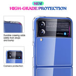 Clear Phone Case for Samsung Galaxy Z Flip3 5G, Hard PC Shock-Absorbing Back Cover