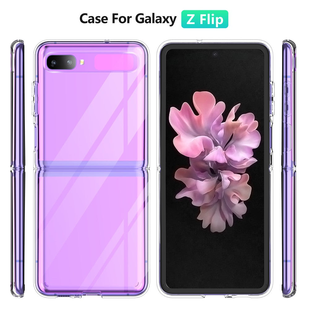 Anti Scratch Transparent Hard PC Phone Protective Cover Case for Samsung Galaxy Z Flip