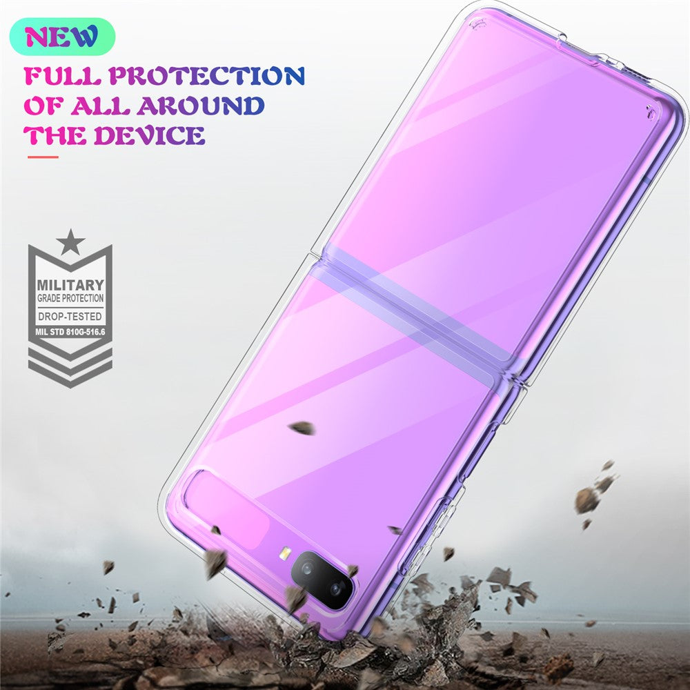Anti Scratch Transparent Hard PC Phone Protective Cover Case for Samsung Galaxy Z Flip