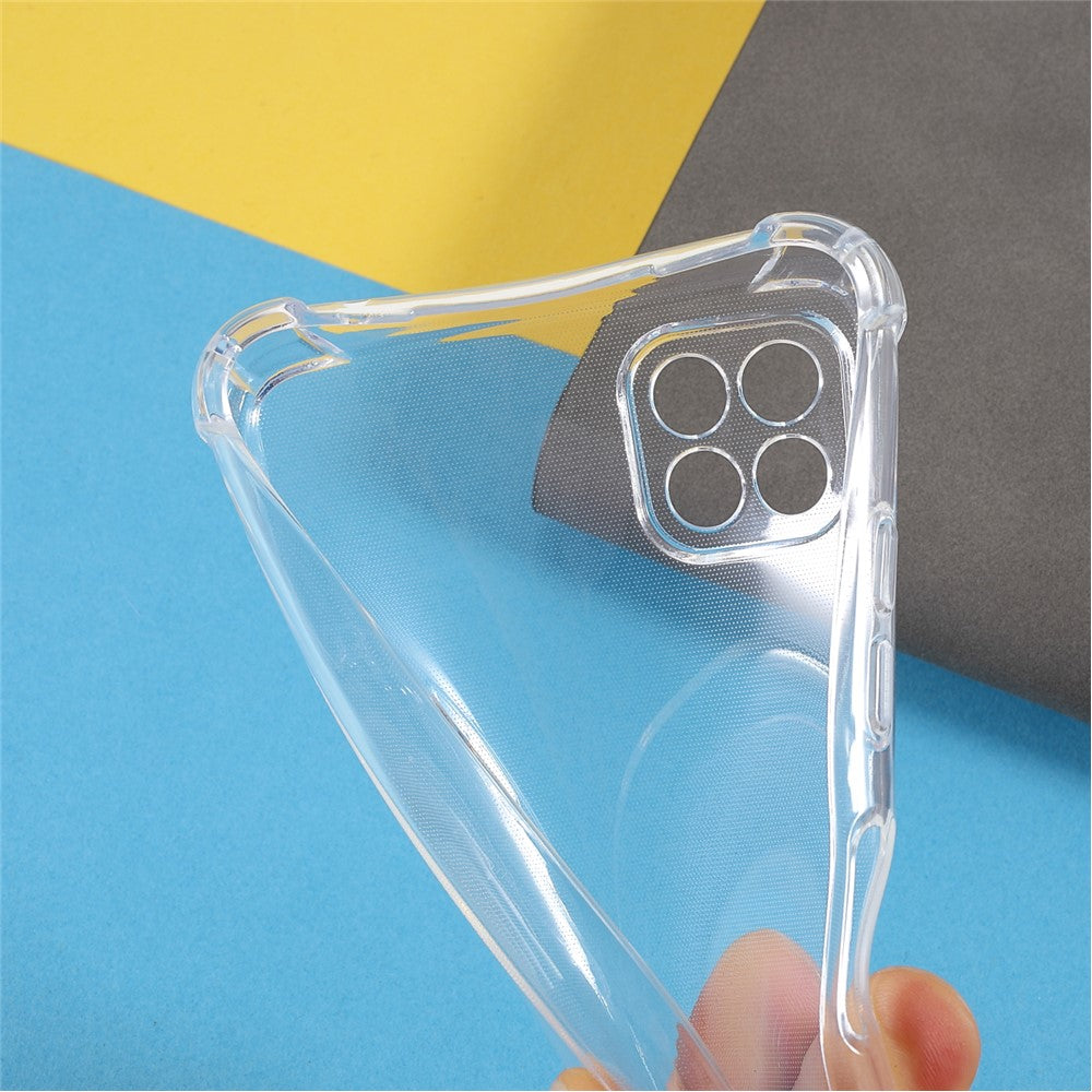 Flexible Clear TPU Reinforced Corners Anti-Scratch Protective Phone Case Cover for Samsung Galaxy A22 5G (EU Version)