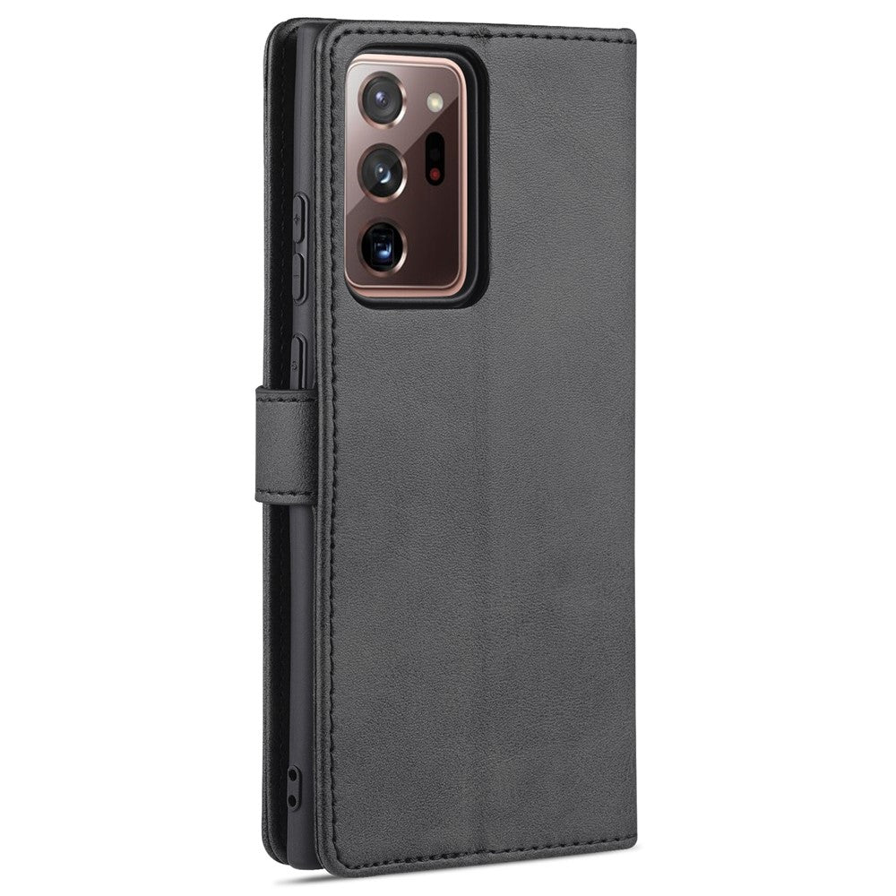 AZNS Læderpung, stander, folio, flipcover, kortpladser, fuld kropsbeskyttelse, telefonskal til Samsung Galaxy Note20 Ultra/Note20 Ultra 5G