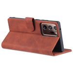AZNS Læderpung, stander, folio, flipcover, kortpladser, fuld kropsbeskyttelse, telefonskal til Samsung Galaxy Note20 Ultra/Note20 Ultra 5G