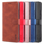 AZNS Læderpung, stander, folio, flipcover, kortpladser, fuld kropsbeskyttelse, telefonskal til Samsung Galaxy Note20 Ultra/Note20 Ultra 5G