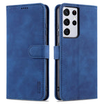 AZNS Plånboksdesign PU-läder Allround-skyddande mobilfodral för Samsung Galaxy S21 Ultra 5G